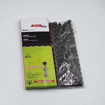 Meiya Αλυσίδα ποδηλάτου — Συμβατότητα με MTB 18/21 ταχύτητες και Δρόμου 6/7 ταχύτητες; 116L, Ατσάλι, εφελκυστική αντοχή 800 kN