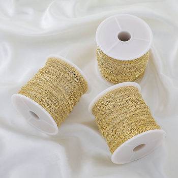 Mr. Habitual Lanț O-link din cupru – electroplacat, lanț subțire de extensie pentru colier DIY