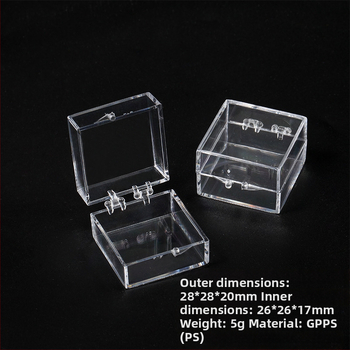 Τετράγωνο κουτί με καπάκι | PS πλαστικό | παραμετροποίηση κατά παραγγελία | εκτύπωση λογότυπου