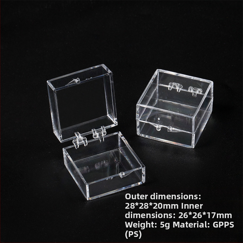 Τετράγωνο κουτί με καπάκι | PS πλαστικό | παραμετροποίηση κατά παραγγελία | εκτύπωση λογότυπου