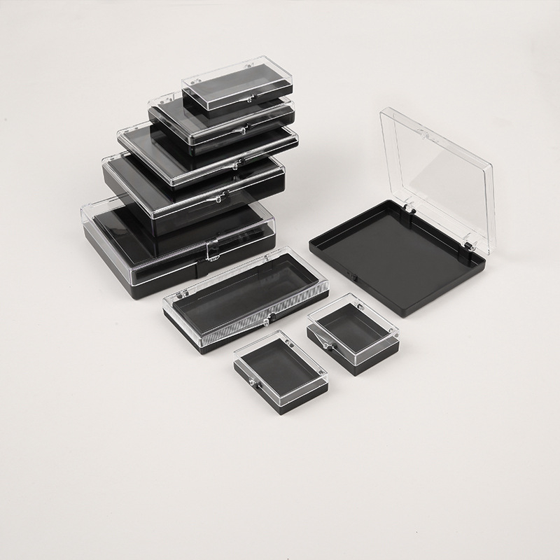 Τετράγωνο κουτί με καπάκι | PS πλαστικό | παραμετροποίηση κατά παραγγελία | εκτύπωση λογότυπου