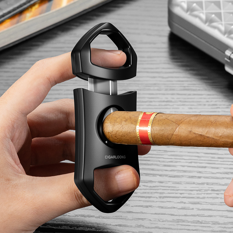 Dragon škarice za cigare 3-dijelni set – prijenosne, nehrđajući čelik, plosni rez, V-rez i dijamantni rez