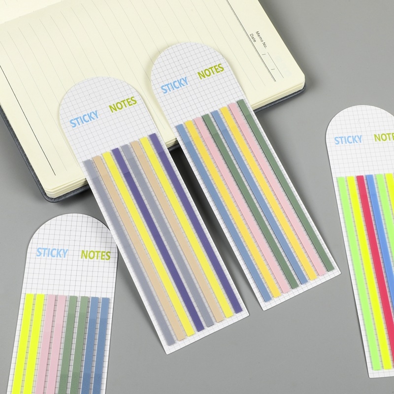 Etichete de index PET transparente, ultra-subțiri, pentru clasificarea elevilor, autoadezive, 20 de foi