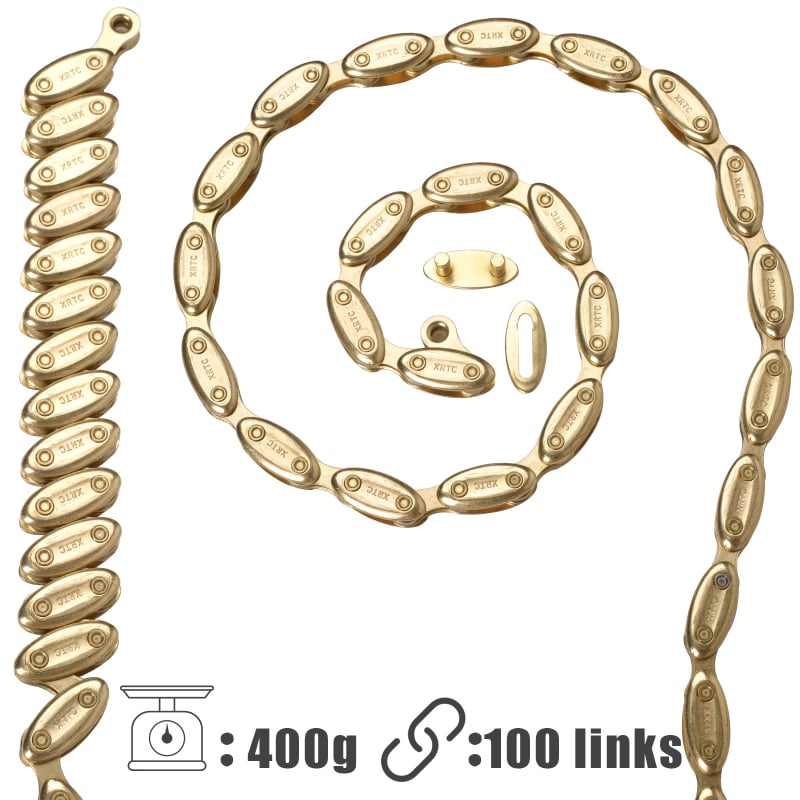 XRTC NX-10 αλυσίδα ποδηλάτου από μαγάνιο ατσάλι, βήμα 12,7 mm, αντοχή σε τάση 1000 kg