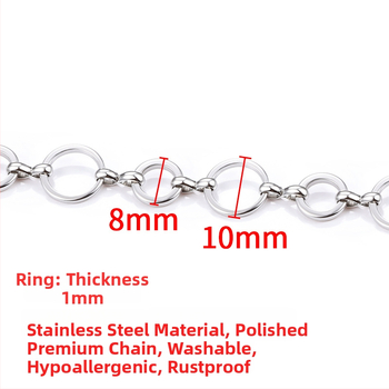 Nerezový oceľový reťaz pre náhrdelník a náramok — elektroplating povrchová úprava a personalizácia hotových výrobkov