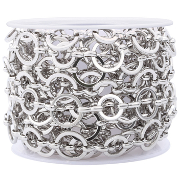 Nerezový oceľový reťaz pre náhrdelník a náramok — elektroplating povrchová úprava a personalizácia hotových výrobkov