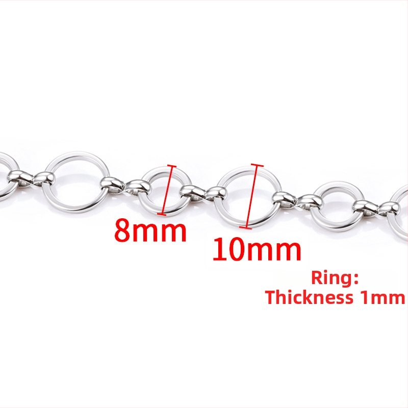 Nerezový oceľový reťaz pre náhrdelník a náramok — elektroplating povrchová úprava a personalizácia hotových výrobkov