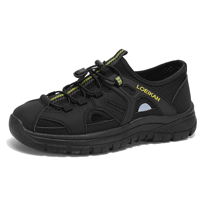 Muške sandale od denima s gornjim dijelom, PU potplatom, Slip-On, prozračne i otporne na klizanje