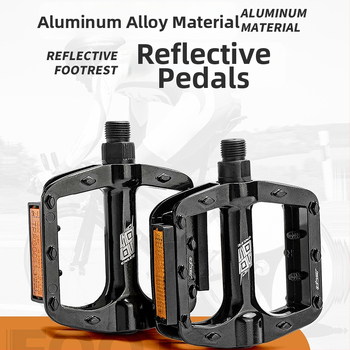 ENLEE M504 pedala za bicikl — aluminijska legura, protuklizna površina s reflektirajućom, kompatibilan s cestovnim, planinskim i sklopljivim biciklima