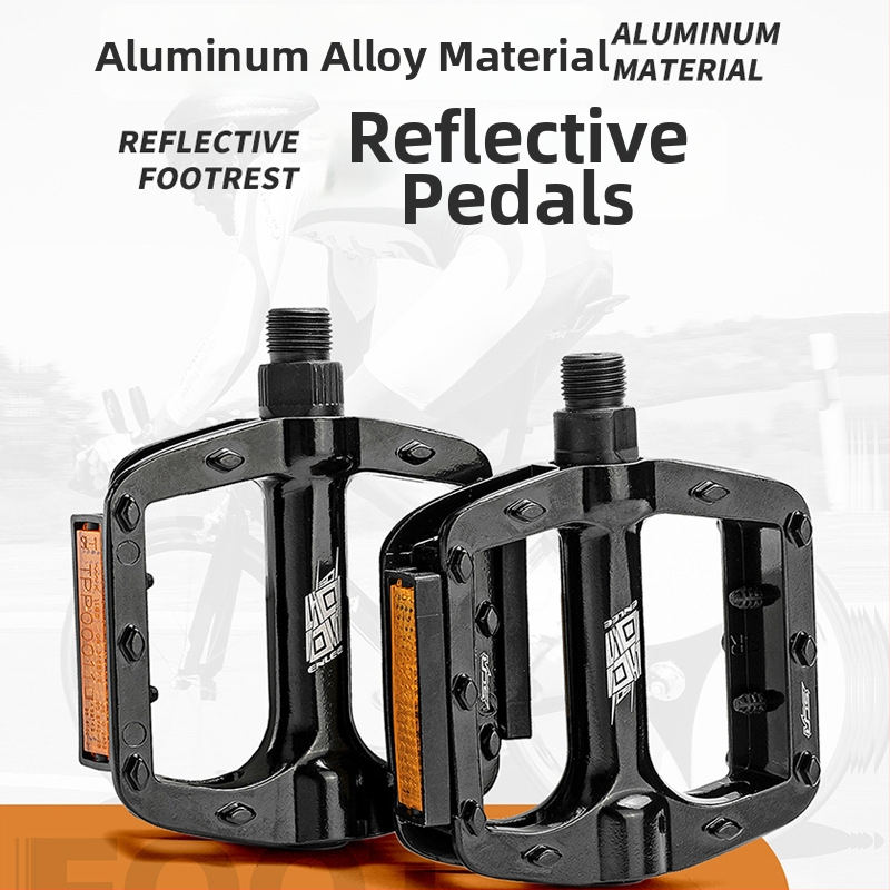 ENLEE M504 pedala za bicikl — aluminijska legura, protuklizna površina s reflektirajućom, kompatibilan s cestovnim, planinskim i sklopljivim biciklima