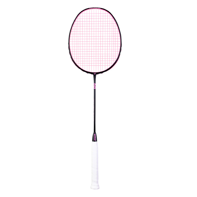Badminton raketa Witess/Witness YA717 – karbonska vlakna okvira, težina 80–84 g, ručka G5, najlonske strune, model ravnomjernog udarca