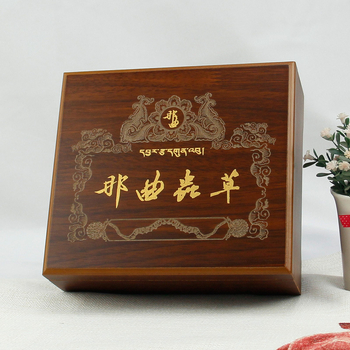 Box na balenie Cordyceps sinensis, vyrezávaná drevená darčeková škatuľka, strieborné bronzovanie, výplň pena + hodváb (Model JK031; Materiál: fiberboard; Pôvod: Wenzhou)