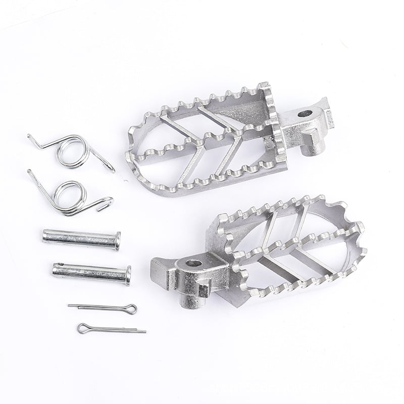 Pedale pentru motociclete off-road, metal, electroplate, pereche