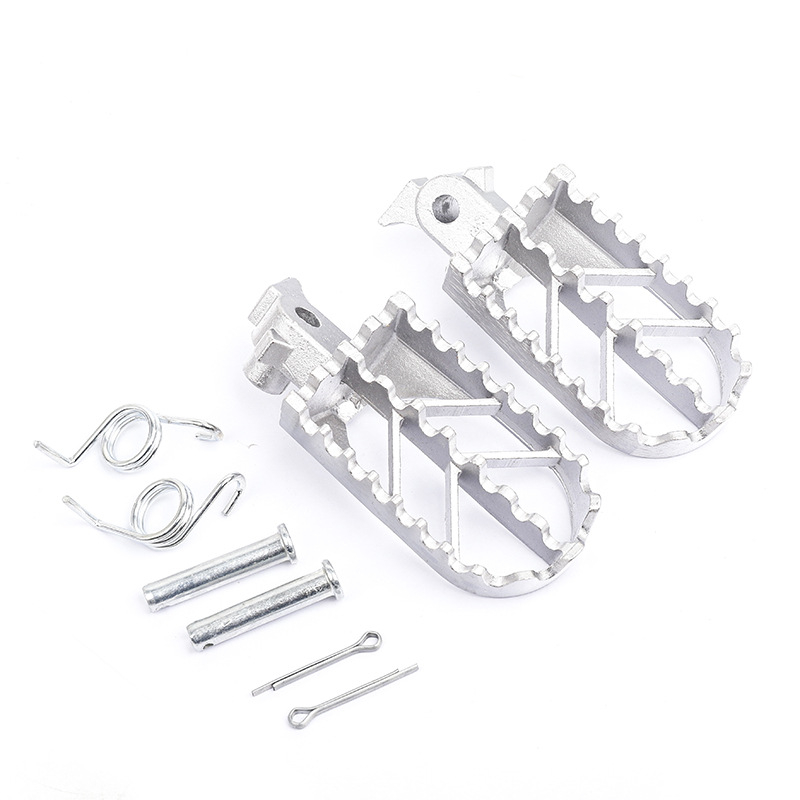 Pedale pentru motociclete off-road, metal, electroplate, pereche