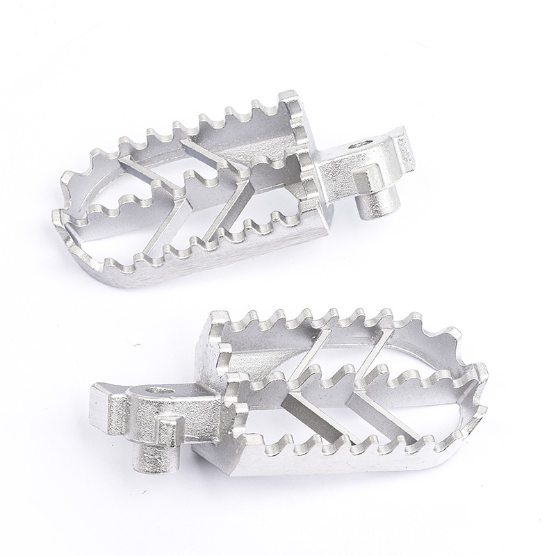 Pedale pentru motociclete off-road, metal, electroplate, pereche