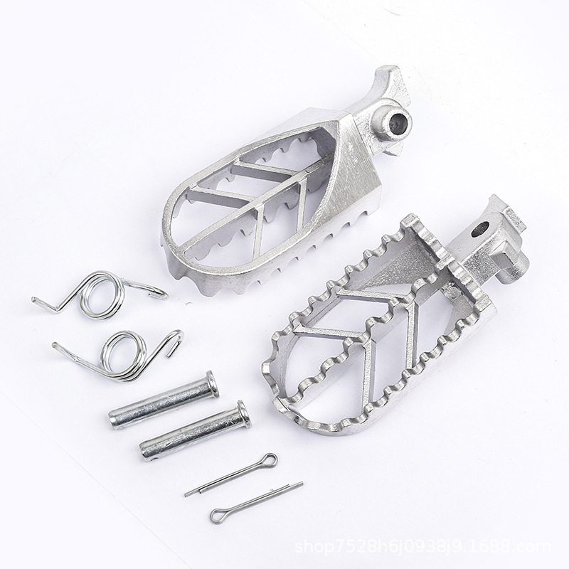 Pedale pentru motociclete off-road, metal, electroplate, pereche