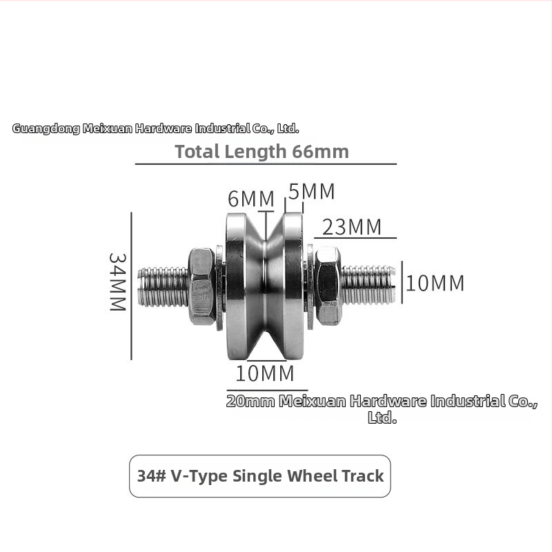 304 rozsdamentes acél koronablokk középső tengely csavarorsós sínkerekekkel tolóajtó emeléséhez, acélhuzal vezető görgő és görgés készülék