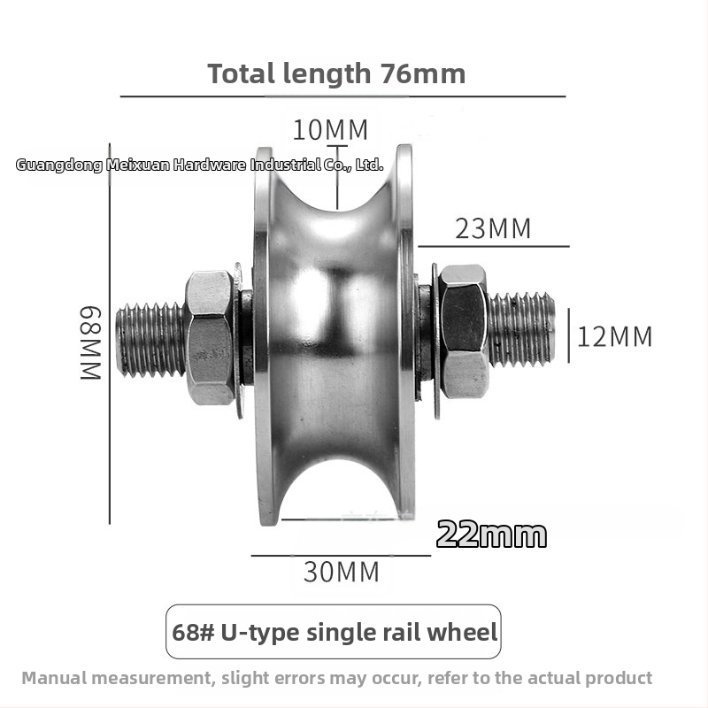 304 rozsdamentes acél koronablokk középső tengely csavarorsós sínkerekekkel tolóajtó emeléséhez, acélhuzal vezető görgő és görgés készülék