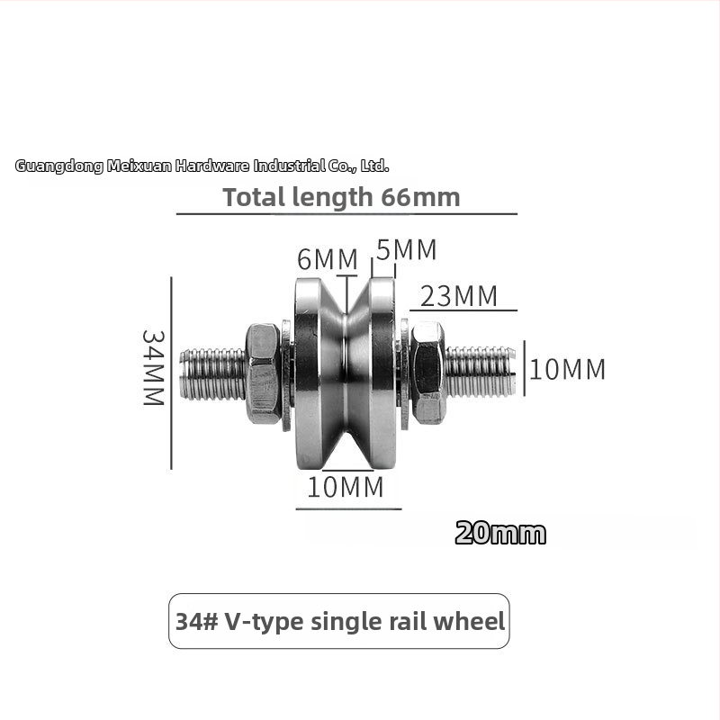 304 rozsdamentes acél koronablokk középső tengely csavarorsós sínkerekekkel tolóajtó emeléséhez, acélhuzal vezető görgő és görgés készülék