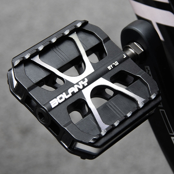 Pedale za bicikl s LED svjetlom, 3 ležaja, aluminijska legura, model PD412-BOLANY-BY7.0BK, opće korištenje