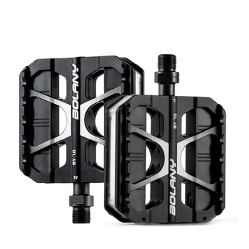 Pedale za bicikl s LED svjetlom, 3 ležaja, aluminijska legura, model PD412-BOLANY-BY7.0BK, opće korištenje