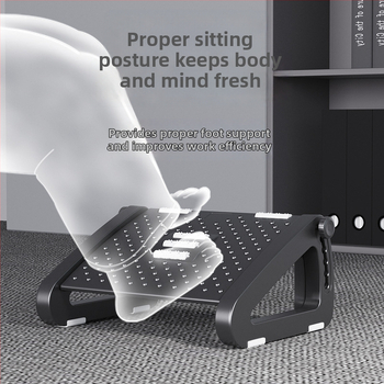 Uredska potpora za noge s pet kotačića, plastična, masaža i podizanje, za djecu, odrasle i starije osobe