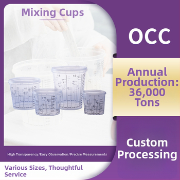 Prozirna plastična čašica za mjerenje boje s poklopcem, za automobilsku boju – višestruke ljestvice mjerenja