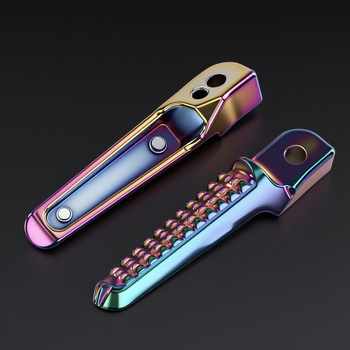 Универсален метален заден педал за мотоциклети, електроплатиран