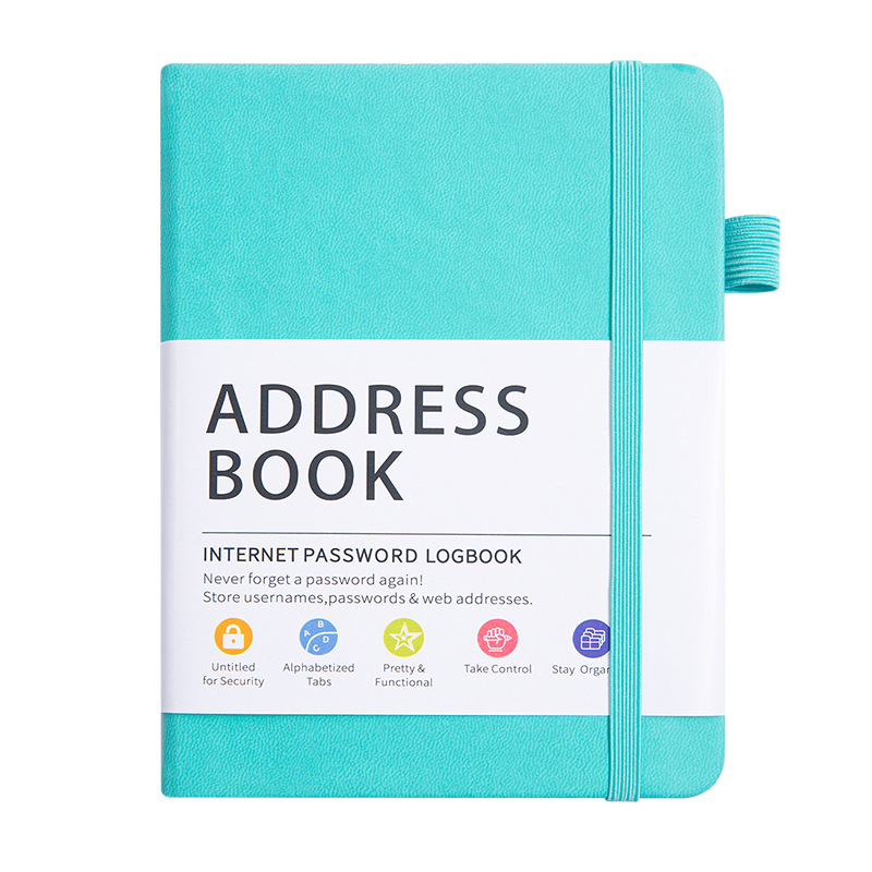 Telefon bilježnica s PU kožnim omotom, papirnate stranice, moguć ispis logotipa, prilagodljivo