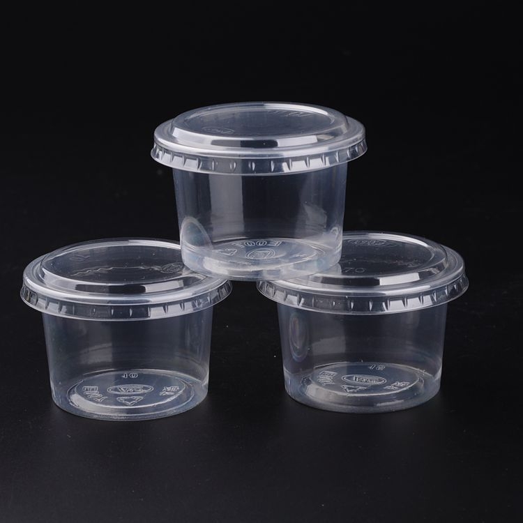 Jednokratni puding cup od PP plastike, s poklopcem i reljefnim otiskom