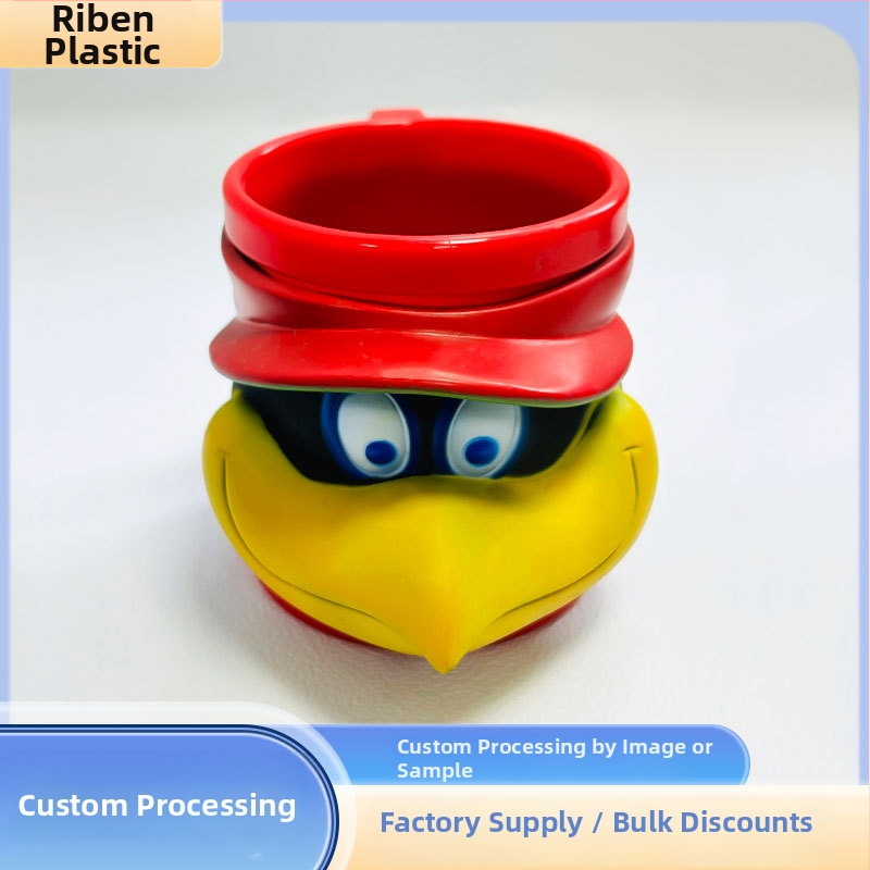 Prilagodljive PP-plastične čaše za sladoled, 480 ml, karikatura dizajn, izrada injekcijskim prešanjem + emajl, debljina zida 3–5 mm