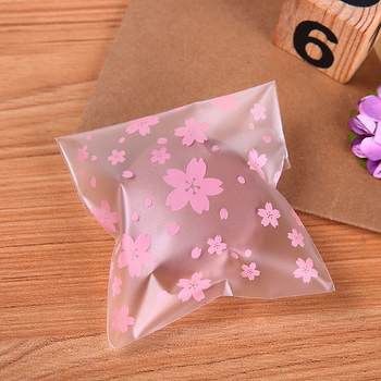 Kese za kekse s cvjetnim uzorkom, matno-prozirne, ljepilo, gravurna tisk, mogućnost prilagodbe; Marka Color