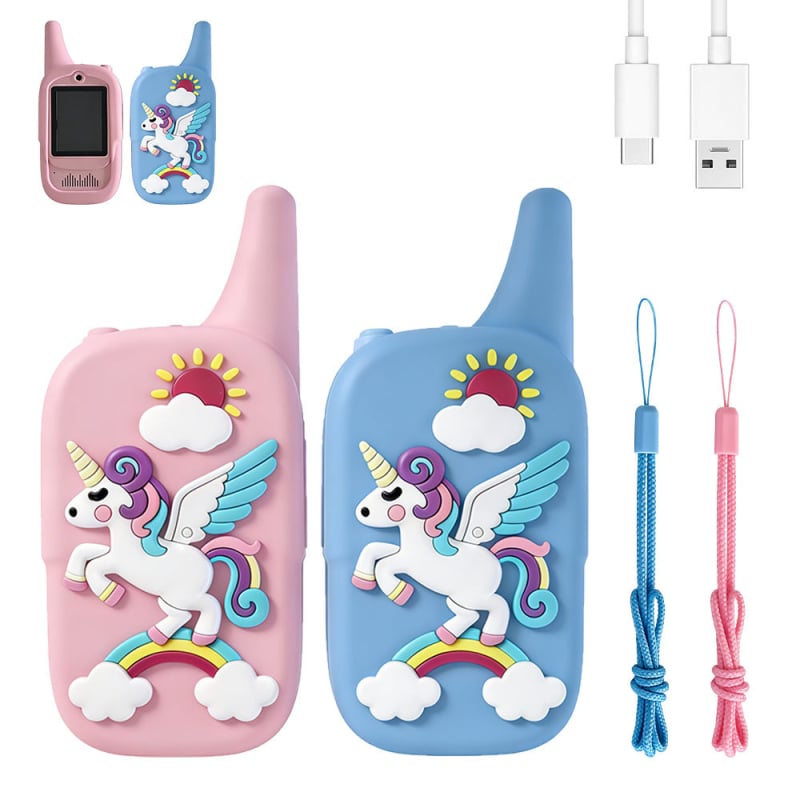 Dječji simulirani radijski telefon s video interkomom i funkcijom poziva, komunikacija roditelj-dijete, ABS plastika, s prikazom, za djecu 4–6 godina