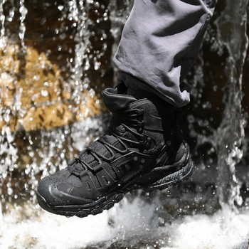 Ghete de alpinism cu înălțime medie, durabile, pentru iarnă, căptușeală din bumbac, talpă antiderapantă