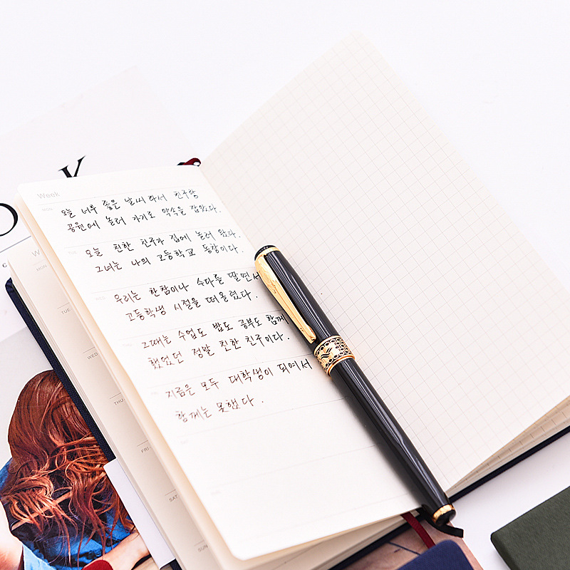 Bloc de notițe cu plan săptămânal, copertă din pânză, cusături, Dowling hârtie, 100–200 de pagini