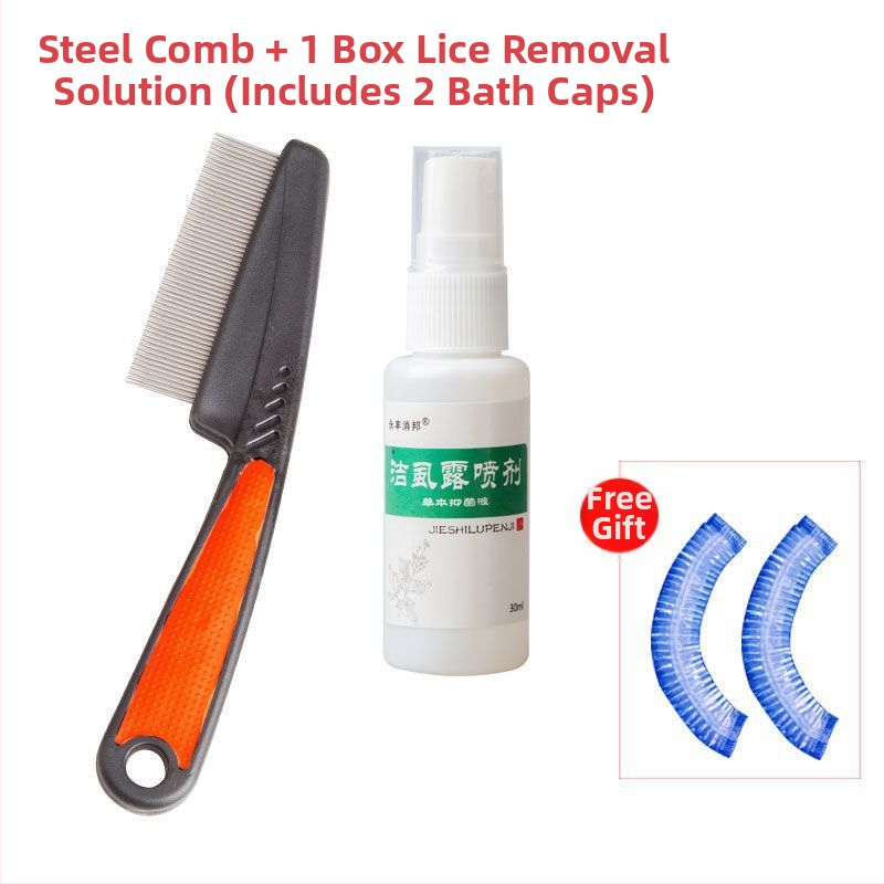 Pieptene pentru purici cu dinți ultra-densi pentru fete, din bambus tradițional, anti-mătreață și pentru ouăle puricilor la scalp