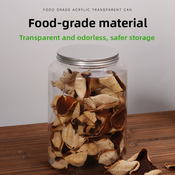 PET plastična boca za ambalažu hrane, prozirna, čvrsto zatvorena, prehrambene kvalitete, pogodna za čaj i suho voće