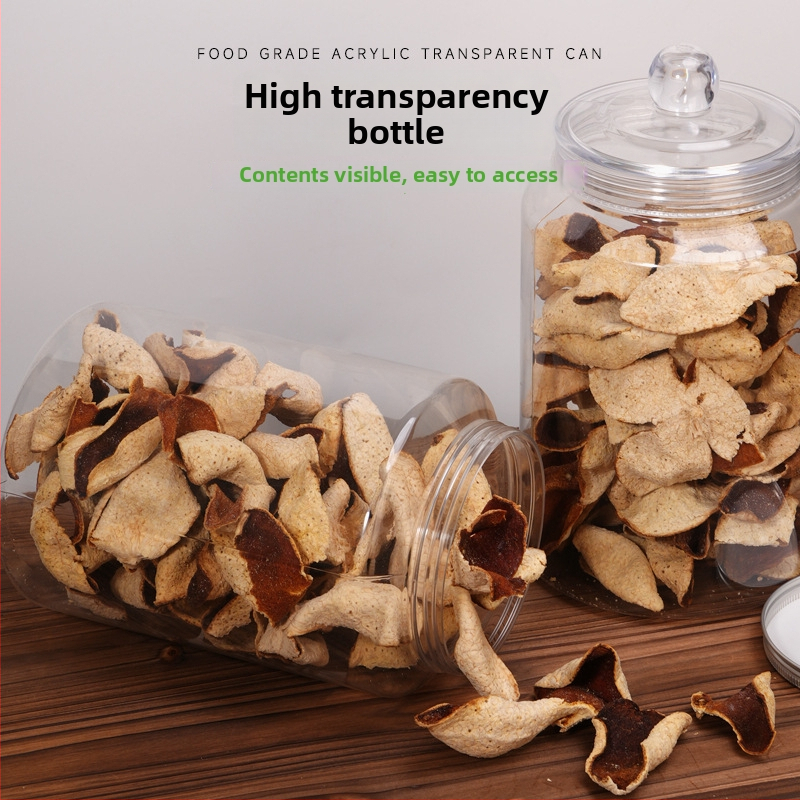 PET plastična boca za ambalažu hrane, prozirna, čvrsto zatvorena, prehrambene kvalitete, pogodna za čaj i suho voće