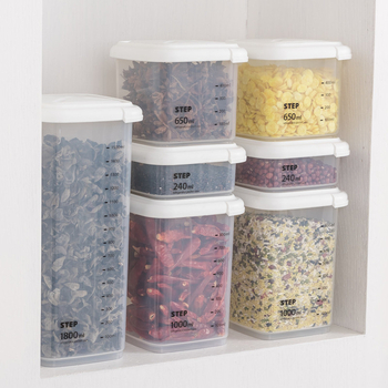 Wen Biao Cutie păstrătoare din plastic, pătrată, pentru alimente, compatibilă cu microunde