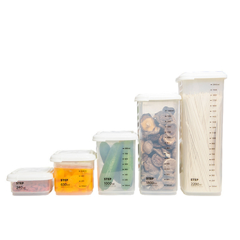 Wen Biao Cutie păstrătoare din plastic, pătrată, pentru alimente, compatibilă cu microunde