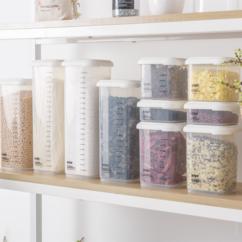 Wen Biao Cutie păstrătoare din plastic, pătrată, pentru alimente, compatibilă cu microunde