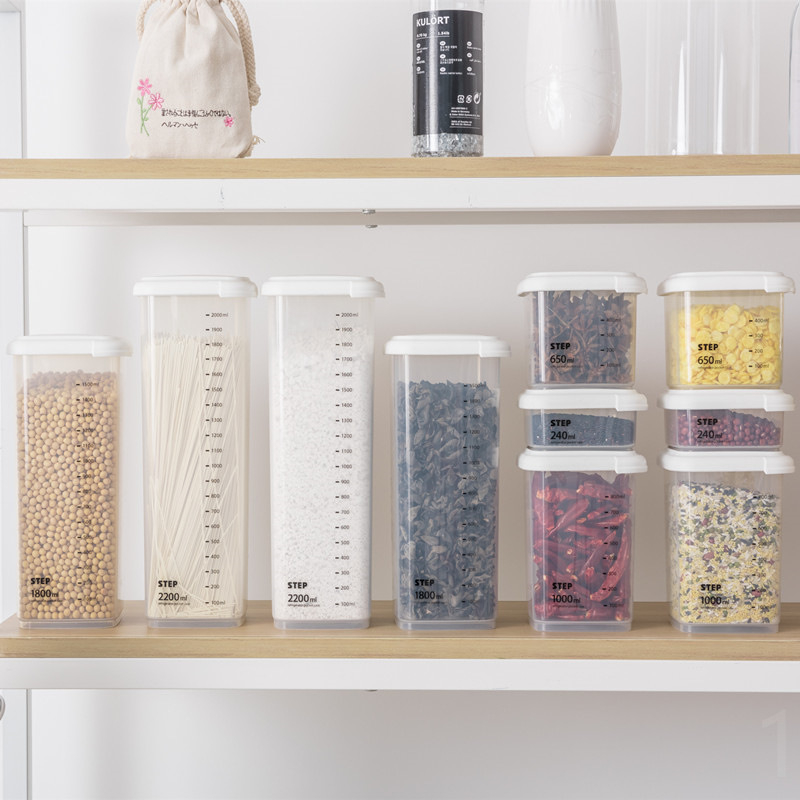 Wen Biao Cutie păstrătoare din plastic, pătrată, pentru alimente, compatibilă cu microunde