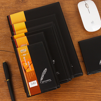 Caiet de afaceri cu copertă din piele sintetică, legare cusută, hârtie de scris 70 g, 50–100 pagini