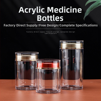 Prozirna akrilna posuda za hranu s dvostrukim poklopcem, 100 ml kapaciteta, prilagodljiv ispis (sitotisak, UV ispis, toplinski otisak)