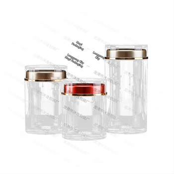 Prozirna akrilna posuda za hranu s dvostrukim poklopcem, 100 ml kapaciteta, prilagodljiv ispis (sitotisak, UV ispis, toplinski otisak)