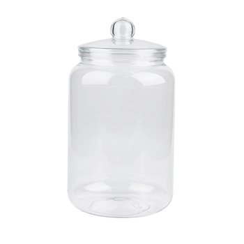 PET spremnik za čuvanje, proziran, čvrsto zatvoren, velik otvor; kapacitet 3,5 L, promjer tijela 150 mm, promjer otvora 120 mm, visina 270 mm