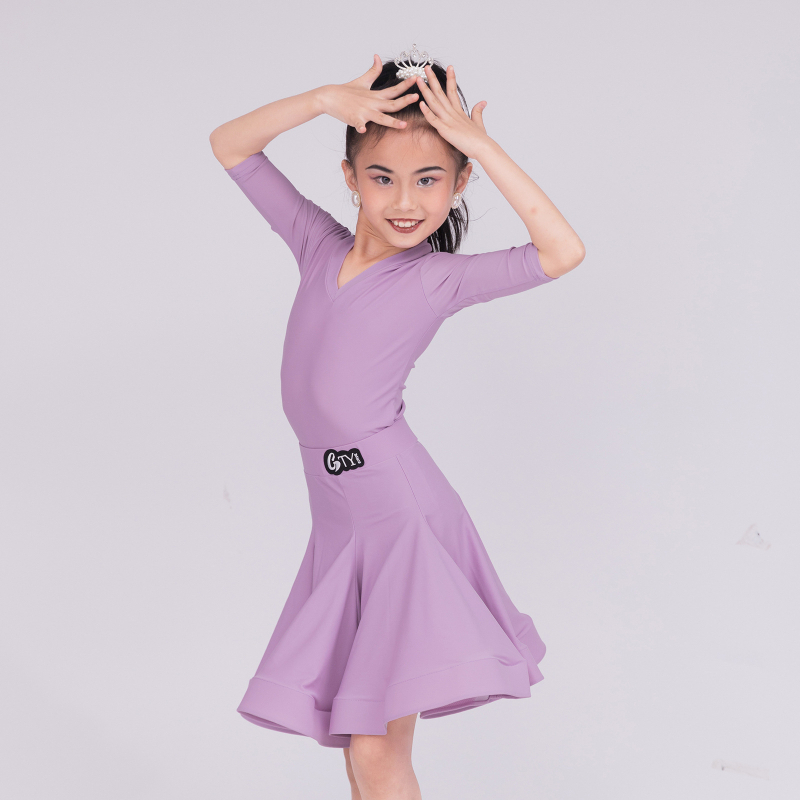 Ženski kostim za latinski ples – standard, izvedba, proljeće 2024, 80% najlon, za djecu od 8 godina i više, model G22020