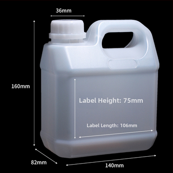 HDPE plastični lonac za opću ambalažu, poklopac protiv krađe, prilagodljivo obradivanje