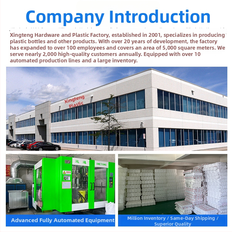 HDPE plastični lonac za opću ambalažu, poklopac protiv krađe, prilagodljivo obradivanje