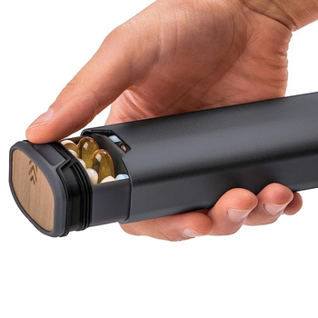 Kutija za lijekove J3, anodizirano aluminij, prijenosna s pregradom i poklopcem, kapacitet 0,005 L, dimenzije 16,5×5 cm